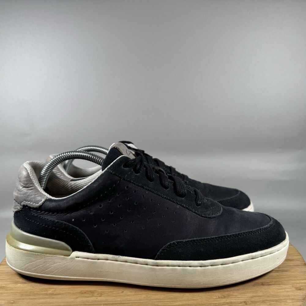 S Clarks Courtlite Tor Lace Sneakers Mens 9.5 Blue Leather Shoes Casual